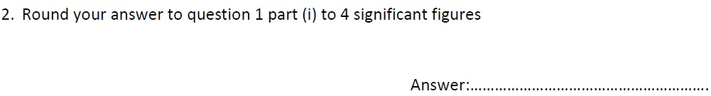 Question 2 - Haberdashers’ Aske’s Boys’ School – 13 Plus Maths Entrance Exam Paper 2 – 2012