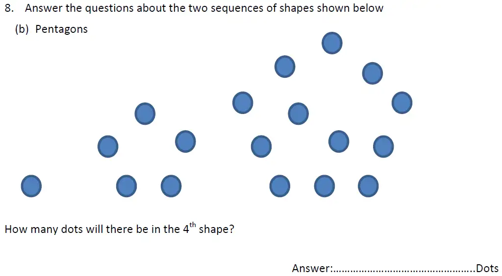 Question 8(b) - Haberdashers’ Aske’s Boys’ School – 13 Plus Maths Entrance Exam Paper 2 – 2012