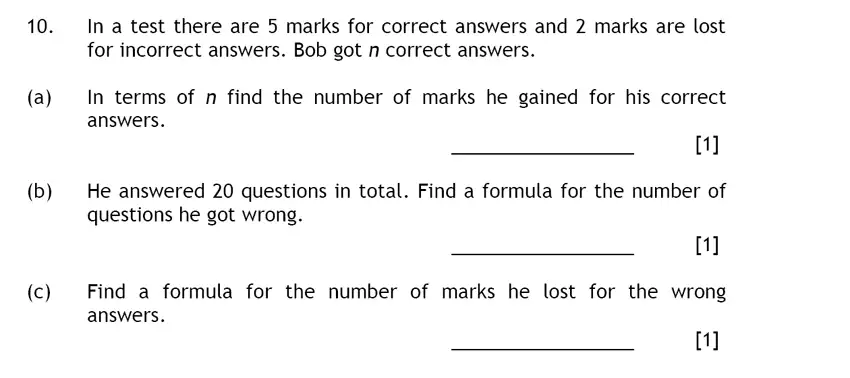 Question 10(10(a),10(b),10(c)) - Haberdashers’ Aske’s Boys’ School (HABS) – 13 Plus Maths 2016