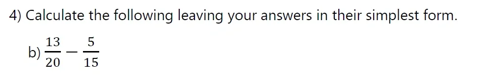 Question 04(b) - Hereford Cathedral School 13 Plus Maths Entrance Sample Paper