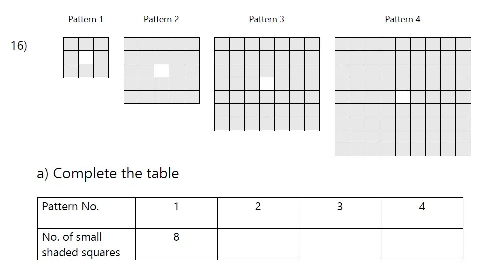 Question 16(a) - Hereford Cathedral School 13 Plus Maths Entrance Sample Paper 2026