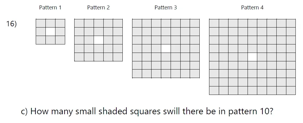 Question 16(c) - Hereford Cathedral School 13 Plus Maths Entrance Sample Paper