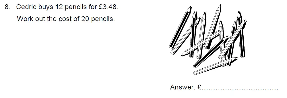 Question 8 - Kent College - 13 Plus Maths Sample Paper 2 2023