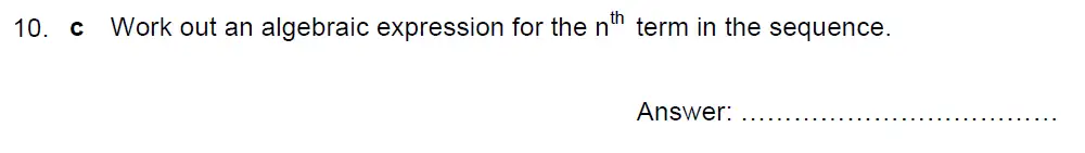 Question 10(c) - Kent College - 13 Plus Maths Sample Paper 2 2023