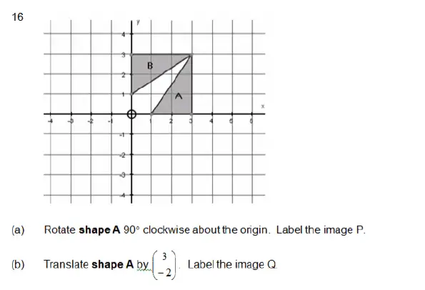 Question 16(16(a),16(b)) - Kent College – 13 Plus Maths Sample Paper 2023