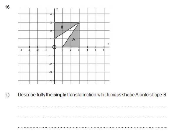 Question 16(c) - Kent College – 13 Plus Maths Sample Paper 2023