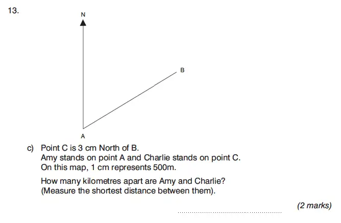 Question 13(c) - King’s College Junior School – 13 Plus Maths Calculator Paper 1 2023
