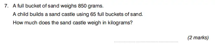 Question 7 - King’s College Junior School – 13 Plus Maths Non-Calculator Paper 2 2023