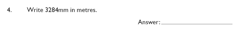 Question 4 - King’s College School – Mathematics Section A 11+ & Pre-test Specimen paper for 2020