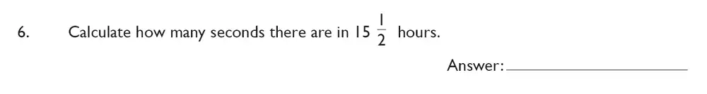 Question 6 - King’s College School – Mathematics Section A 11+ & Pre-test Specimen paper for 2020