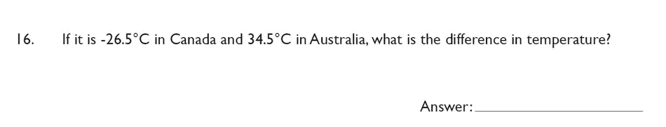 Question 16 - King’s College School – Mathematics Section A 11+ & Pre-test Specimen paper for 2020