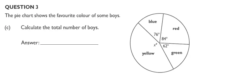 Question 3(c) - King’s College School – Mathematics Section B 11+ & Pre-test Specimen paper for 2020