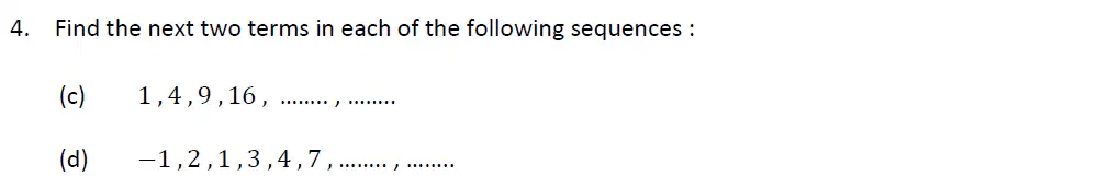 Question 4(c,d) - Oundle School - 13 Plus Maths Academic Scholarship Preliminary 2020