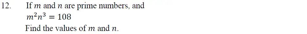 Question 12 - Oundle School – 13 Plus Maths Entrance Exam 2013