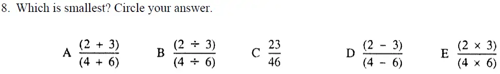 Question 8 - Oundle School – 13 Plus Maths Entrance Exam 2016