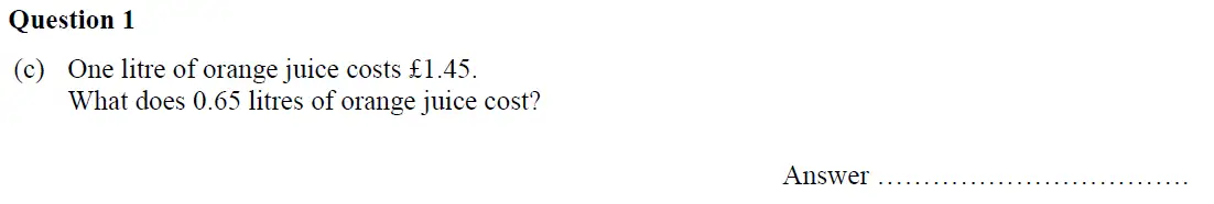 Question 1(c) - Oundle School – 13 Plus Maths Entrance Exam 2018