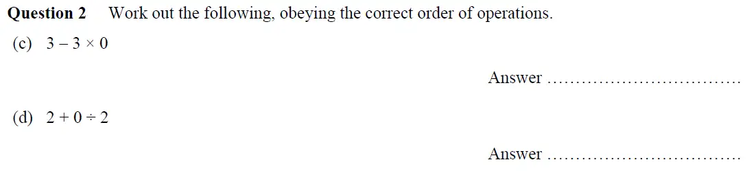 Question 2(c,d) - Oundle School – 13 Plus Maths Entrance Exam 2018
