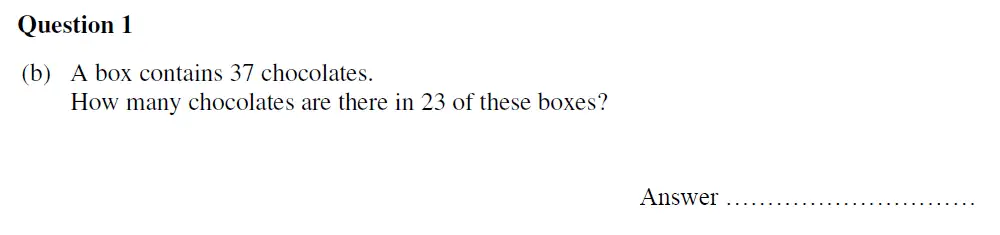 Question 1(b) - Oundle School - 13 Plus Maths Entrance Exam 2020