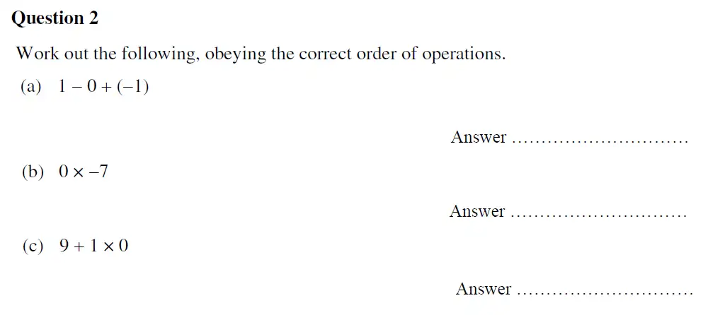 Question 2(a,b,c) - Oundle School - 13 Plus Maths Entrance Exam 2020
