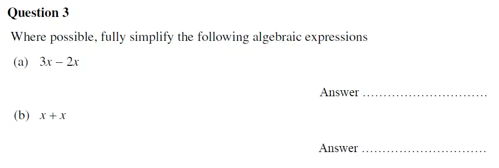 Question 3(a,b) - Oundle School - 13 Plus Maths Entrance Exam 2020