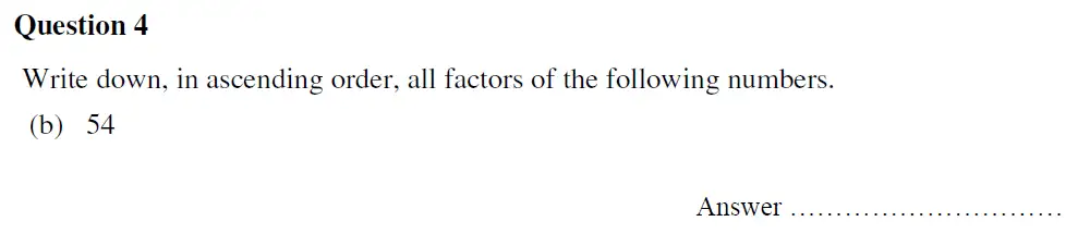 Question 4(b) - Oundle School - 13 Plus Maths Entrance Exam 2020