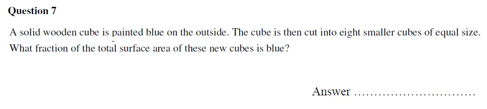 Question 7 - Oundle School - 13 Plus Maths Entrance Exam 2020