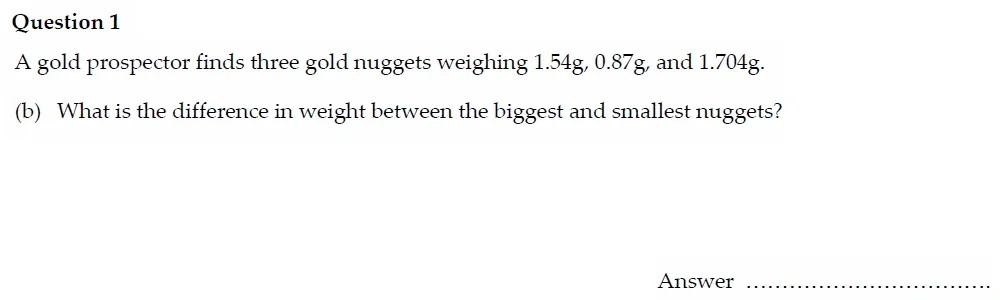 Question 01(b) - Oundle School - 13 Plus Maths Entrance Exam Paper 2022