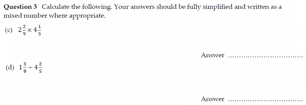 Question 03(c, d) - Oundle School - 13 Plus Maths Entrance Exam Paper 2022