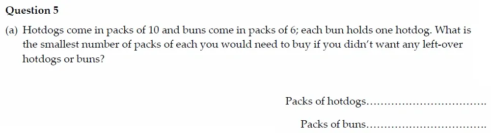 Question 05(a) - Oundle School - 13 Plus Maths Entrance Exam Paper 2022