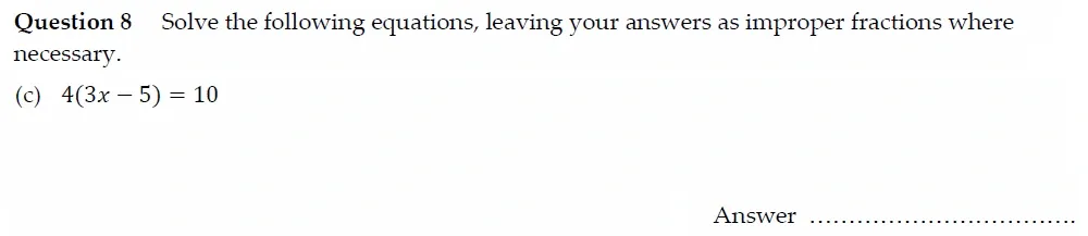 Question 08(c) - Oundle School - 13 Plus Maths Entrance Exam Paper 2022