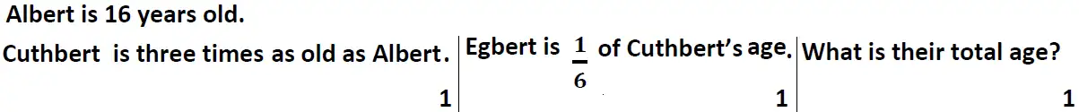 Question 15(15(a),15(b),15(c)) - Reigate Grammar School – 13 Plus Maths Entrance Exam 2013 – Non-calculator