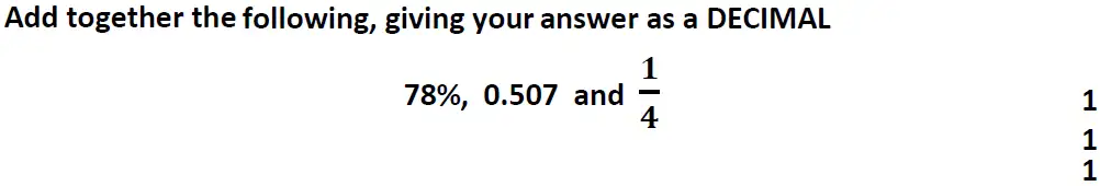 Question 21 - Reigate Grammar School – 13 Plus Maths Entrance Exam 2013 – Non-calculator