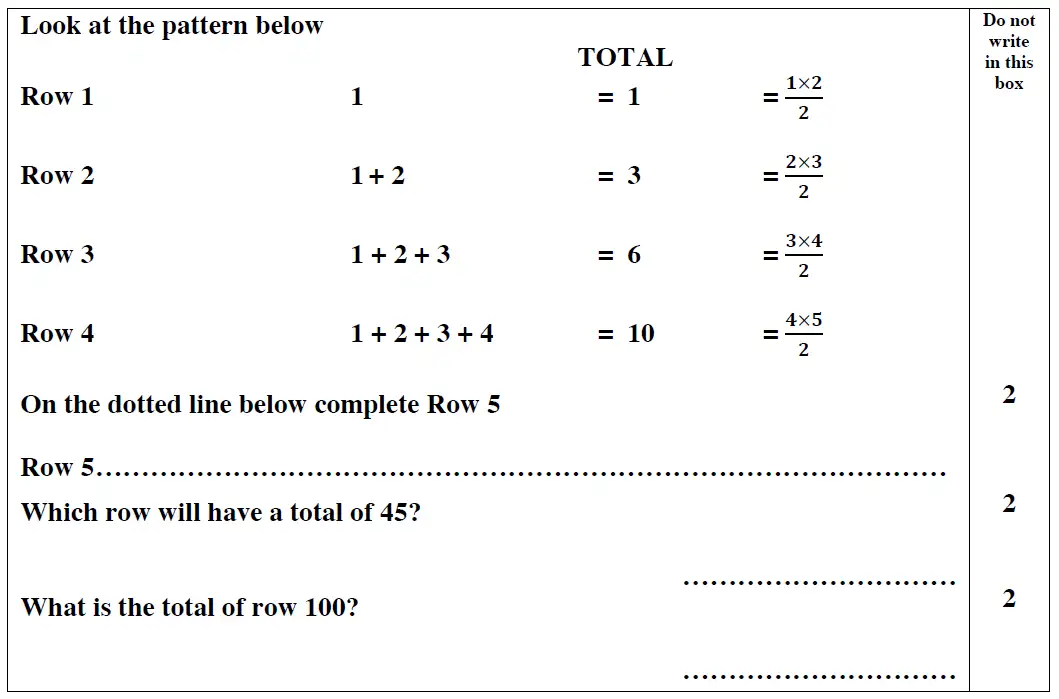 Question 5(i,5(ii),5(iii)) - Reigate Grammar School – 13 Plus Maths Entrance Exam 2014 – Calculator