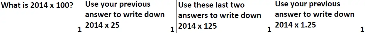 Question 03 - Reigate Grammar School – 13 Plus Maths Entrance Exam 2014 – Non-calculator