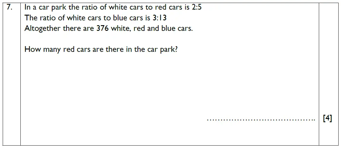 Question 7 - Reigate Grammar School – 13 Plus Maths Exam Paper 2018 – Calculator