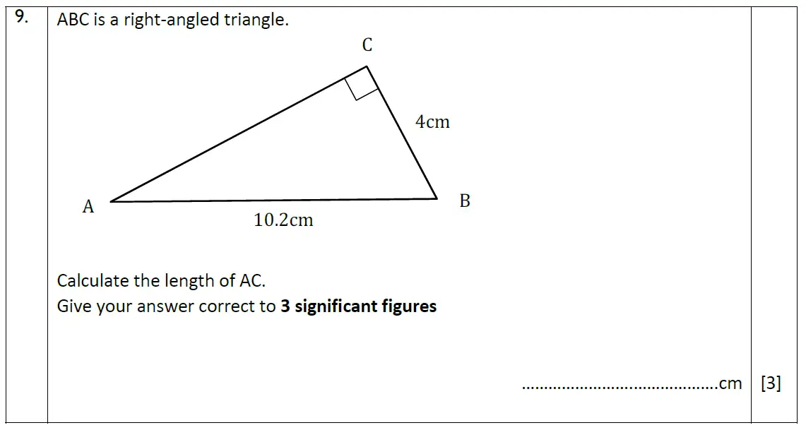 Question 9 - Reigate Grammar School – 13 Plus Maths Exam Paper 2018 – Calculator