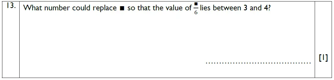 Question 12 - Reigate Grammar School - 13 Plus Maths Exam Paper 2018 - Non-calculator