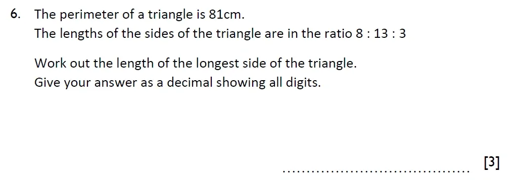 Question 06 - Reigate Grammar School 13 Plus Maths Sample Paper 2 - Calculator 2026