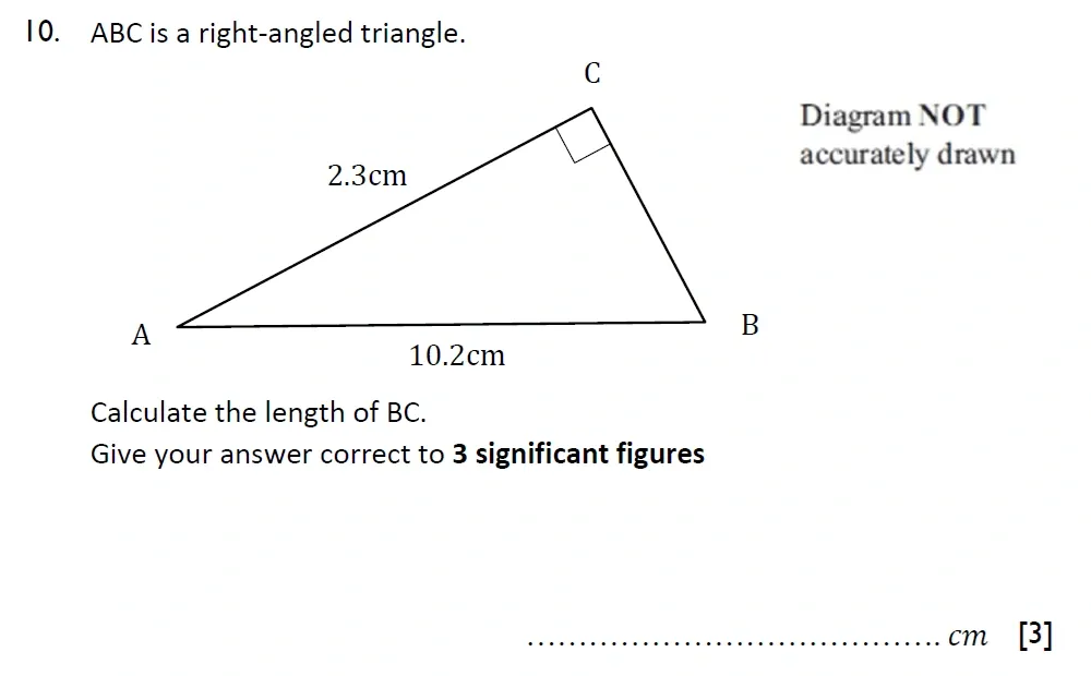 Question 10 - Reigate Grammar School 13 Plus Maths Sample Paper 2 - Calculator