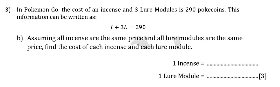 Question 3(b) - Reigate Grammar School – 13 Plus Maths Sample Paper – Calculator 2023