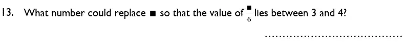 Question 13 - Reigate Grammar School – 13 Plus Maths Sample Paper – Non-calculator 2018