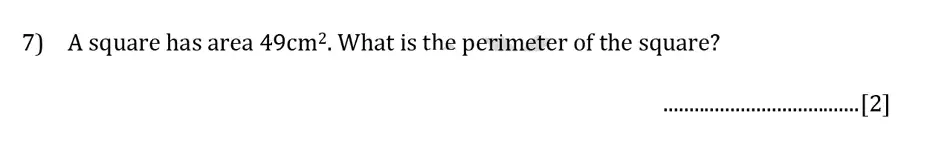 Question 7 - Reigate Grammar School – 13 Plus Pre-Test Maths Sample Paper 2018