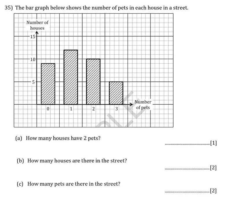 Question 35(35(a),35(b),35(c)) - Reigate Grammar School – 13 Plus Pre-Test Maths Sample Paper 2018