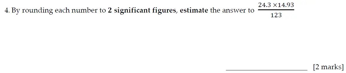 Question 4 - Sevenoaks School – 13 Plus Entrance Exam Paper – 2020