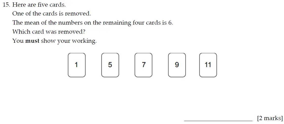 Question 15 - Sevenoaks School – 13 Plus Entrance Exam Paper – 2020