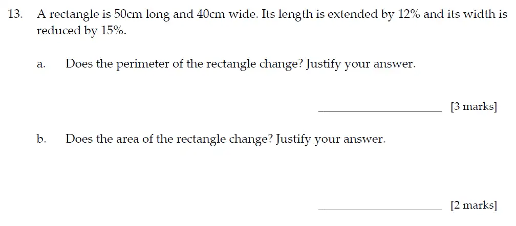 Question 13(13(a),13(b)) - Sevenoaks School – 13 Plus Entrance Exam Paper – 2021