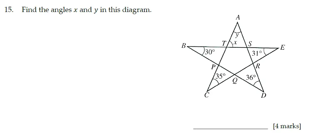 Question 15 - Sevenoaks School – 13 Plus Entrance Exam Paper – 2021