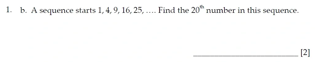 Question 01(b) - Sevenoaks School - 13 Plus Entrance Exam Paper - 2022