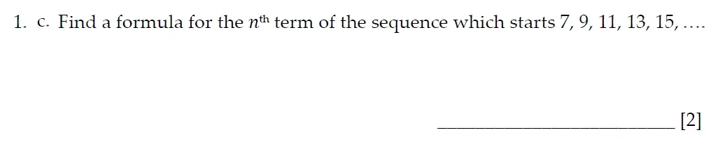 Question 01(c) - Sevenoaks School - 13 Plus Entrance Exam Paper - 2022