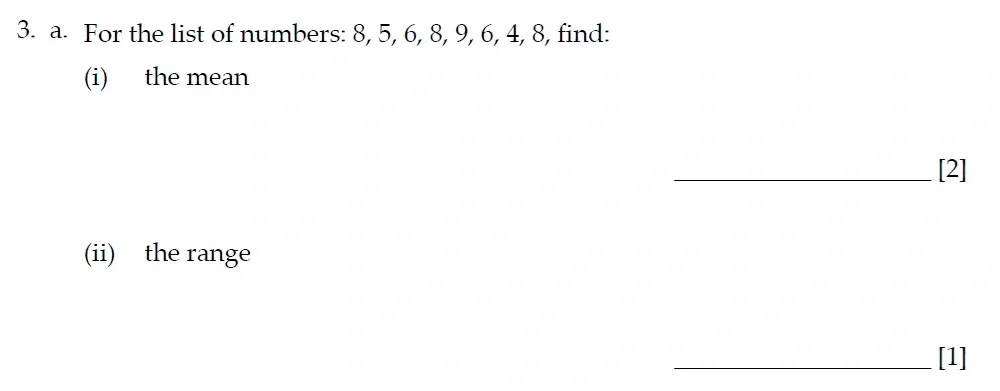 Question 03(a) - Sevenoaks School - 13 Plus Entrance Exam Paper - 2022